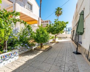 Terraza con arboles
